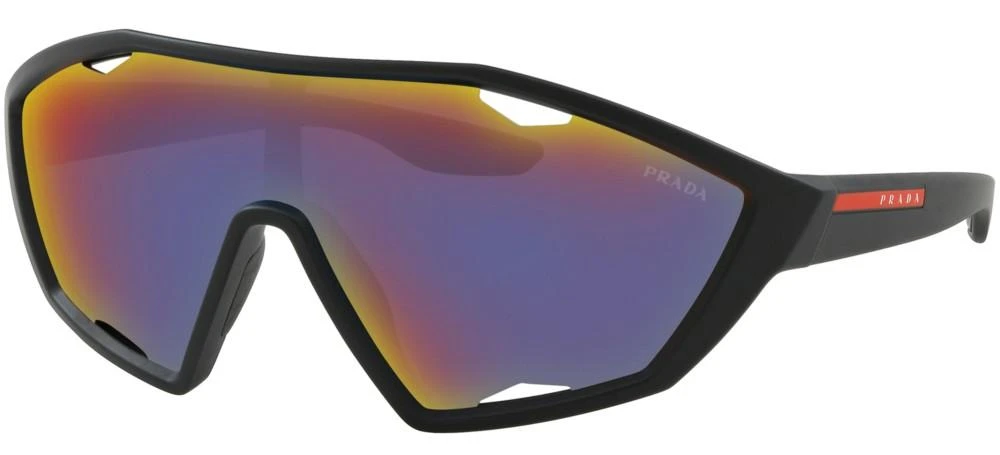 Prada Linea Rossa PRADA LINEA ROSSA SPS 10U Black Rubber/dark Grey Blue (DG0-9Q1)